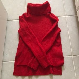 Banana republic red turtleneck